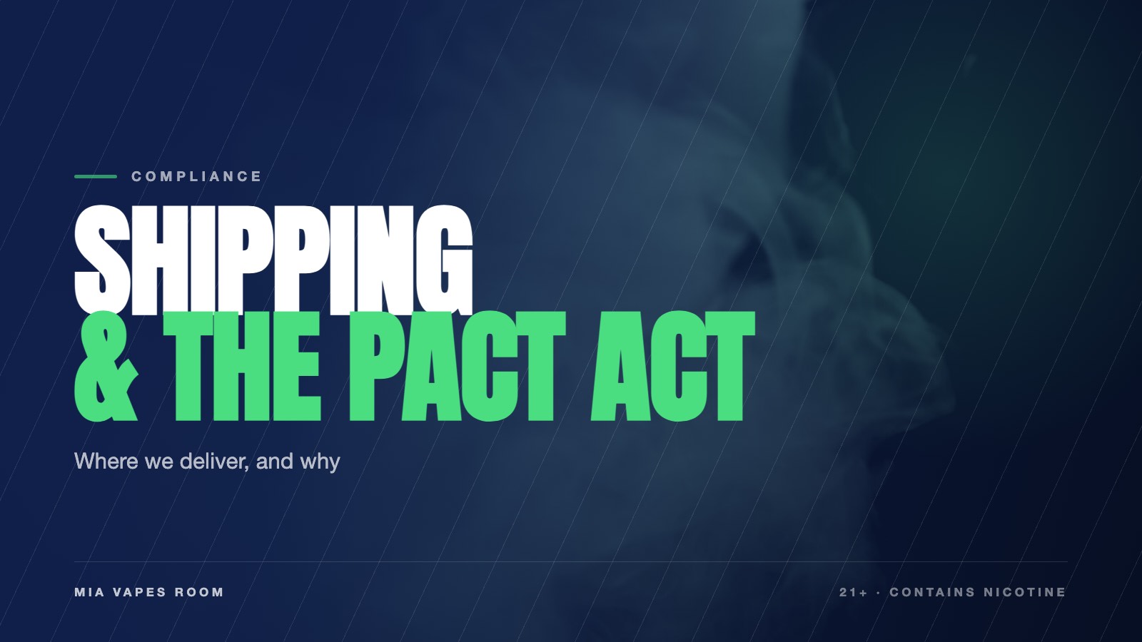 Can You Ship Vapes to My State? PACT Act Rules and Where We Deliver